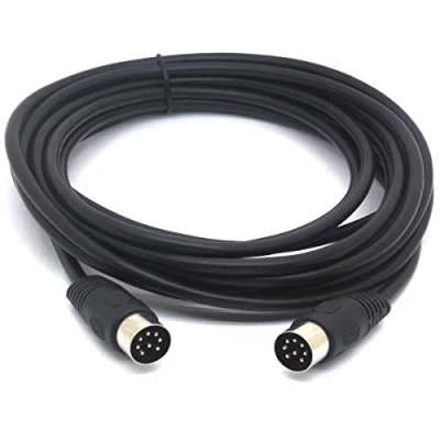 Image of Tomost Long 8 PIN DIN CABLE Male to MIDI Extension Cord for Bang and Olufsen B&amp;O PowerLink mk 2 BeoLab (3 Meter)