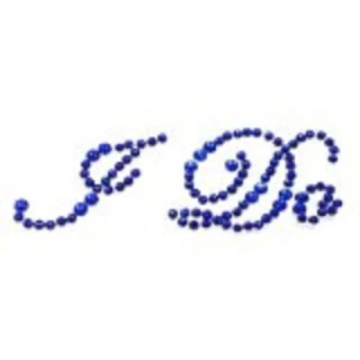 Image of Bright Blue I Do Crystal Wedding Shoe Stickers (XSS24)