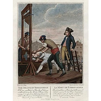 Image of Artery8 Execution Robespierre Guillotine French Revolution Unframed Wall Art Print Poster Home Decor Premium