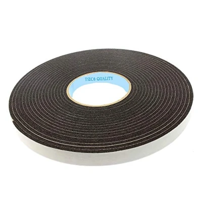 Image of Neoprene Sponge Rubber self Adhesive Strip 50mm Wide x 10mm Thick 5m Long Weather, Noise Seal