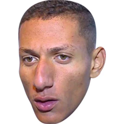Image of Richarlison Football Sensation Celebrity Cardboard Party Face Mask Fancy Dress