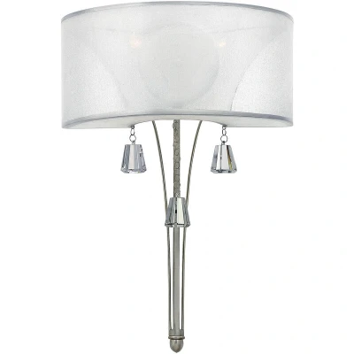Image of Mime 2 Light Indoor Wall Brushed Nickel, E14
