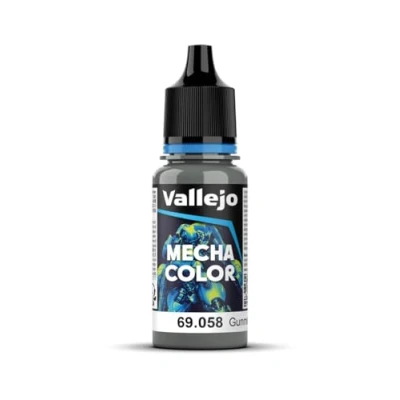 Image of Vallejo 17 ml &quot;AV Mecha Color&quot; Acrylic Airbrush Colour Gunmetal