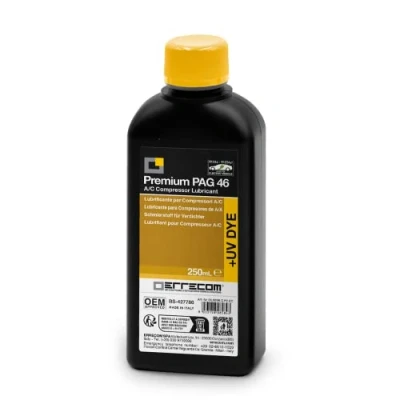 Image of Errecom PAG 46 + UV DYE 250 ml, A/C Compressor Oil for Traditional and Electric Vehicles with R134a R1234yf