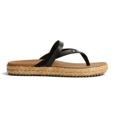 Image of Reef Carmen Tbar sandals, Women&#039;s, Size: 10, Black shoes