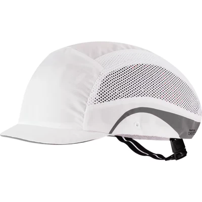 Image of JSP HardcapAerolite Premium Lightweight Baseball Style Bump Cap with EN 812 Protection for Bumps and Scrapes to the head 2.5cm micro Peak White (AAG000 000 100)
