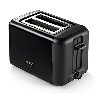 Image of Bosch TAT3P423GB Design Line Compact 2 Slice Toaster Black