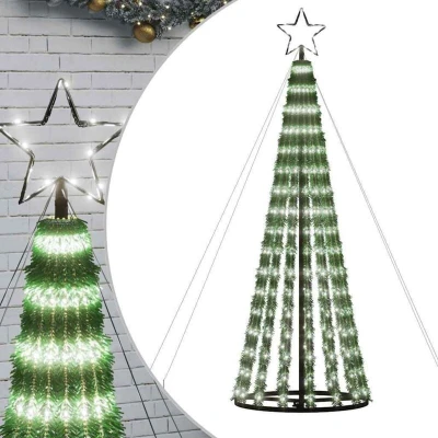 Image of vidaXL LED Christmas Tree 275 LEDs Cold White 180 cm