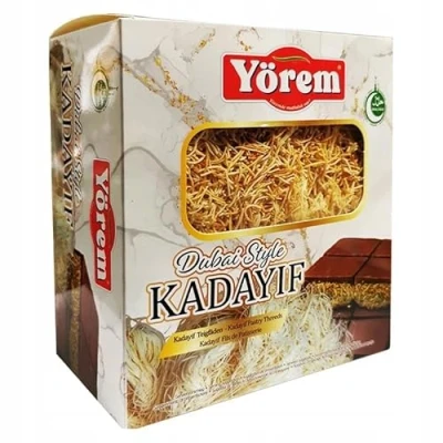 Image of Yorem Kadayif Pastry 500g Dried &amp; Chopped Kataifi Fillo Dough Perfect for Kunafa, Dubai Pistachio Chocolate, Desserts Middle Eastern Sweets Shredded