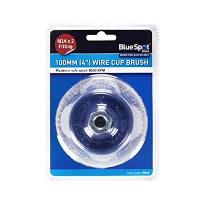 Image of Blue Spot Tools 100mm (4&quot;) M14 x 2 Wire Cup Brush