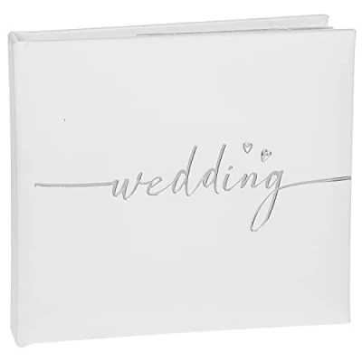 Image of Shudehill Giftware Modern Script Wedding Album large for 4x6 Photos