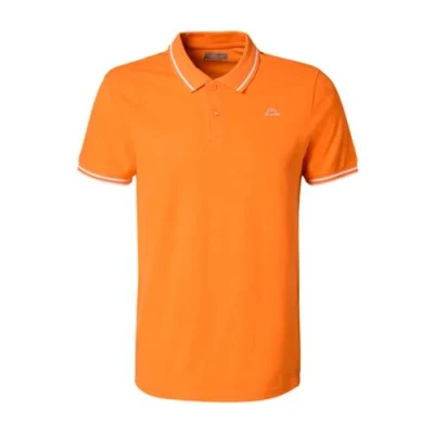 Image of Kappa Ezio KORPORATE Man T Shirt Orange/White S