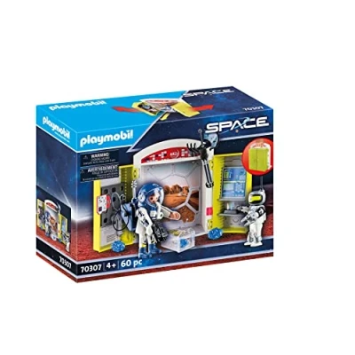 Image of Playmobil 70307 Space Mars Mission Play Box, for Children Ages 4+, Fun Imaginative Role Play, PlaySets Suitable 4+