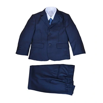 Image of Cinda 5 Piece Blue Boy Suits Wedding Suit Page Party Prom 6 Years