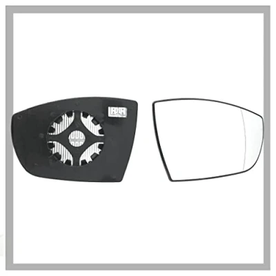Image of Fits Ford C Max, For 2010 to 2018 Heated Base Wide Angle Wing Mirror Glass RIGHT HAND (UK Driver Side)