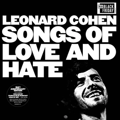 Image of Leonard Cohen Songs Of Love And Hate Opaque White vinyl 2021 UK LP 19439882371