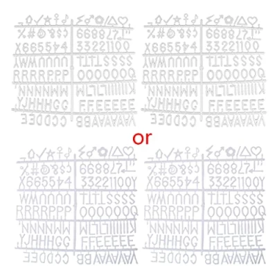 Image of 126 PCS White Plastic Numbers Special Characters Words Letter Board For Felt Changeable Message Signs &amp; Letterboards Boards Letters 16x20