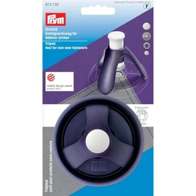 Image of Prym Tripod Tool for Non Sew Fasteners, Aluminium, 10.5 x 6.1 cm, 0.13 lbs