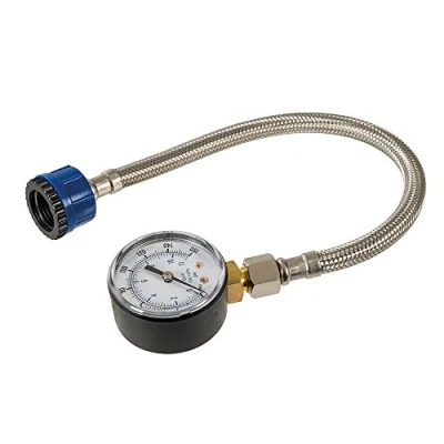 Image of 0 160PSI Mains Water Pressure Test Gauge 300mm Long Hose 11 Bar Meter Tester Pipe Waterflow Measuring Diagnostics Tool Kit