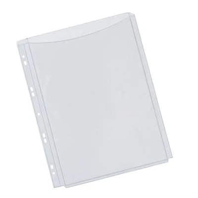 Image of Q Connect Expanding Punched Pocket Full Length Front A4(Pack of 5) KF00138