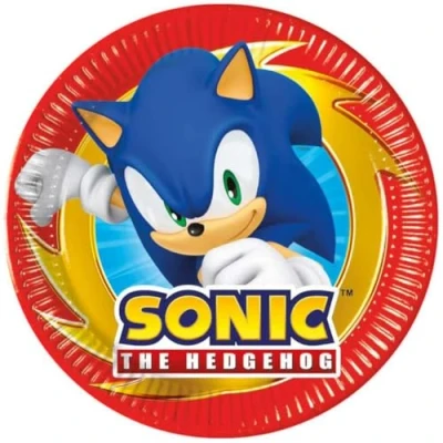 Image of Procos Sonic The Hedgehog 8 Plates 20 cm