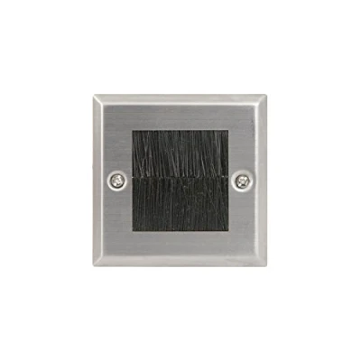 Image of Brush Wallplate Single Steel