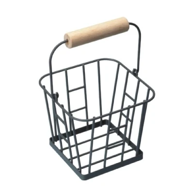 Image of KitchenCraft Living Nostalgia Wire Egg Basket Grey