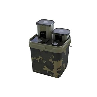Image of Korda Carp Fishing Kontainer System Complete With 4 Kontainers 17L KBU004