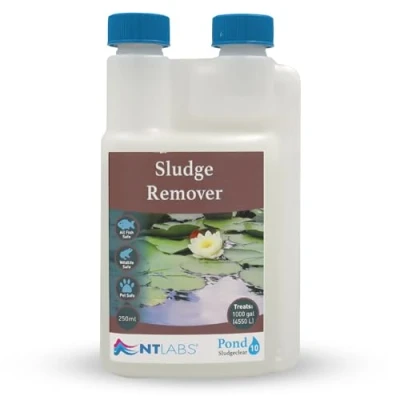 Image of NT Labs Pond Sludgeclear, Sludge Remover, Digests Organic Material in Sludge, Reduces the Risk of Fish Becoming Diseased (250 ml)