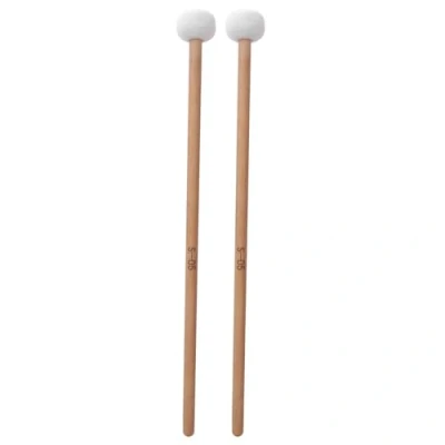 Image of 2Pcs Timpani Mallet Stick Snare Drum with Felt Head for Marching Band Performance Accessory Musical Instrument Accessories