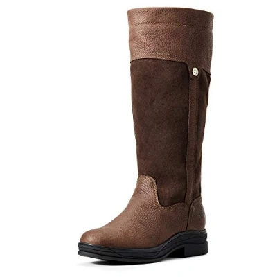 Image of ARIAT Womens Windermere II H20 Water Hydration Country Boots Dark Brown Easy Stretch Waterproof Sprayproof