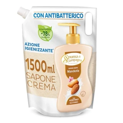 Image of Spuma Di Sciampagna Ecoricarica Liquid Soap Hands Almond Milk And Shea Butter 1500 ml