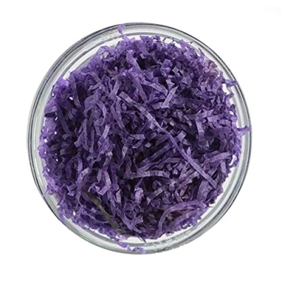Image of 20G Grams Luxury Extra Soft Shredded Tissue Paper Hamper/Gift Packaging Filler Acid Free (Purple)