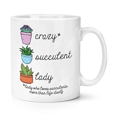 Image of Crazy Succulent Lady 10oz Mug Cup