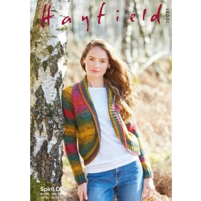 Image of Hayfield Spirit Double Knit Knitting Pattern 10031 Cardigan