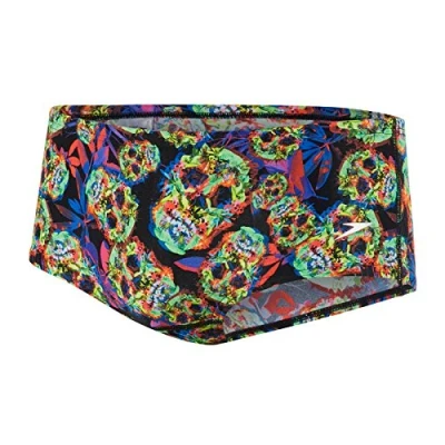 Image of Speedo Boy&#039;s Psychedelic Fusion All Over Brief, Black/Siren/Diva, 26/14 cm/S