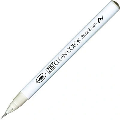 Image of Zig Clean Color Real Brush Marker Pen 099 Cool Grey 1