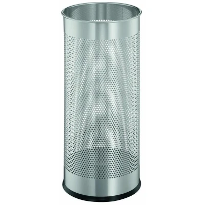 Image of Durable Umbrella Stand Metal Perforated 285 Litre Silver 335023