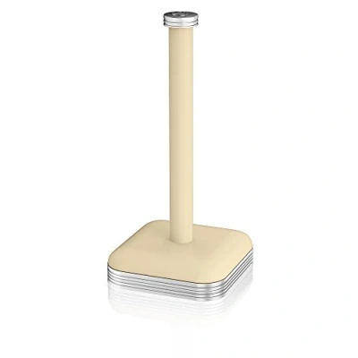 Image of Swan SWKA1040CN Retro Kitchen Roll Holder with Steel Weighted Base, 32 cm, Cream