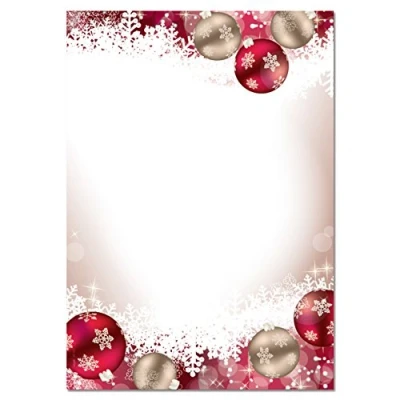Image of SIGEL DP041 Christmas writing paper &quot;Frozen&quot;, A4, 90 gsm, 100 sheets