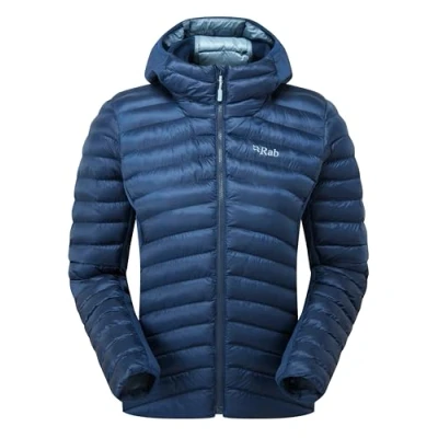 Image of Rab Women&#039;s Cirrus Flex Hoody Lightweight Insulated Coat for Trekking, Skiing, &amp; Climbing Tempest Blue Medium