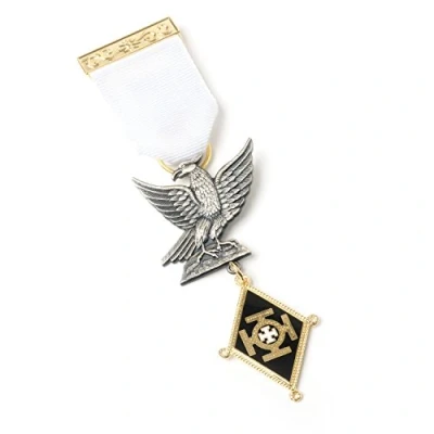 Image of The Masonic Collection Red Cross of Constantine KHS Companions Breast Jewel Fine Finishing With StickPin Fitting A Useful Gift Accessory for Freemason Men