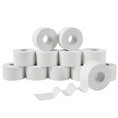 Image of Zinc Oxide Tape 3.8cm x 10m (12 Rolls) Athletic for Bat, Lacrosse, Hockey Stick, Lifters, Climbers &amp; Boxing Sports Strapping