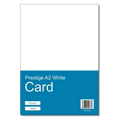 Image of Prestige A2 White Card 160gsm 50 Sheets