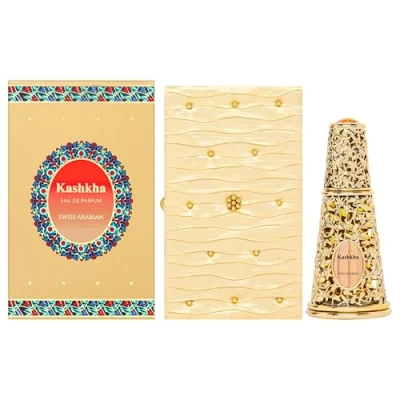Image of Swiss Arabian Kashkha CPO Unisex Majestic Blend of Oriental, Fruity, Amber, Woody Fragrances Long Lasting, Enticing Artisan Scent Aromatic Diffuser, Home Fragrance Perfect for Gift 50 ml