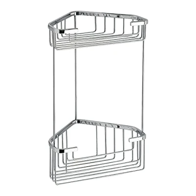 Image of Metal Drill &amp; Screw Mount Shower Caddy Size: 32.8 cm