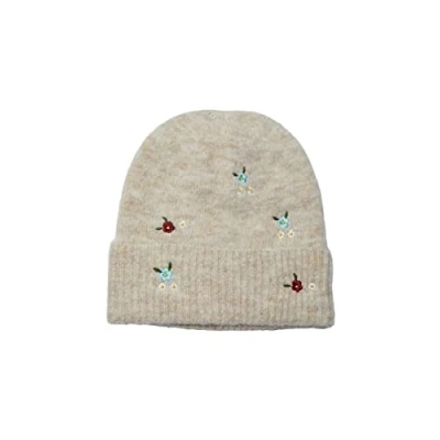 Image of PIECES Women&#039;s Pcalondro Hood Bc Knitted hat, Grey (Whitecap Gray), One Size Fits All