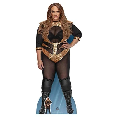 Image of Star Cutouts Ltd SC1210 Official Lifesize Cardboard Cutout WWE Figure Nia Jax 183cm Tall, Multicolour