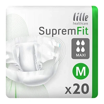 Image of Lille Healthcare Suprem Fit Maxi Medium (3370ml) 20 Pack Incontinence Protection