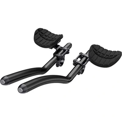 Image of Zipp VUKA CLIP BELOW BAR MOUNT WITH ALUMINA EVO 110 EXTENSIONS A1 2021: BLACK 110MM RISE